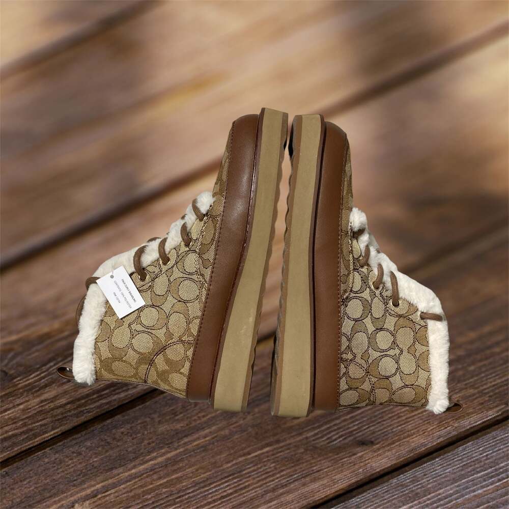 IMANI JACQUARD BOOT KHAKI/SADDLE CE318 KH/SD  Size 6.5B - Picture 5 of 6